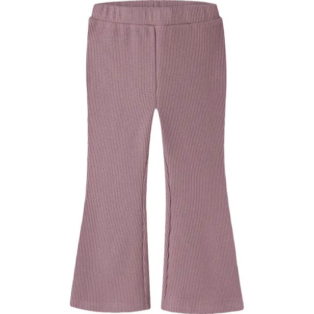 NAME IT MINI flared gebreide broek oudroze