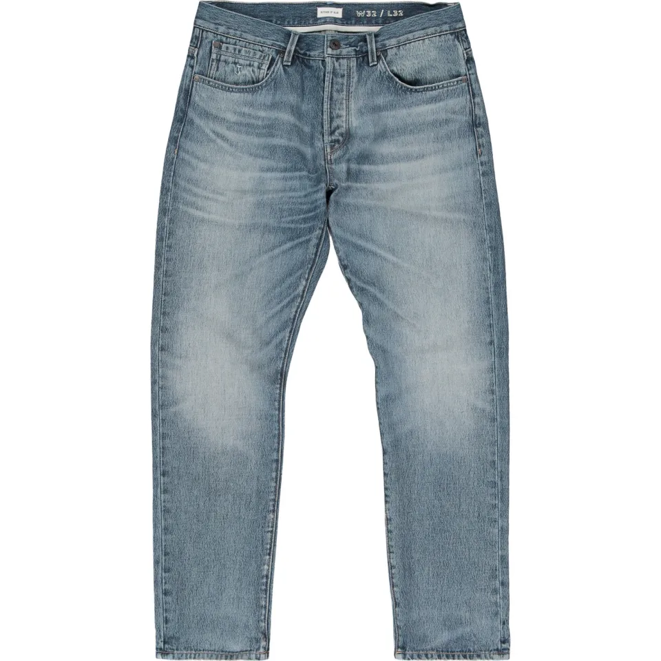 Butcher of Blue Stockton straight leg jeans medium aged blauw, foto 2