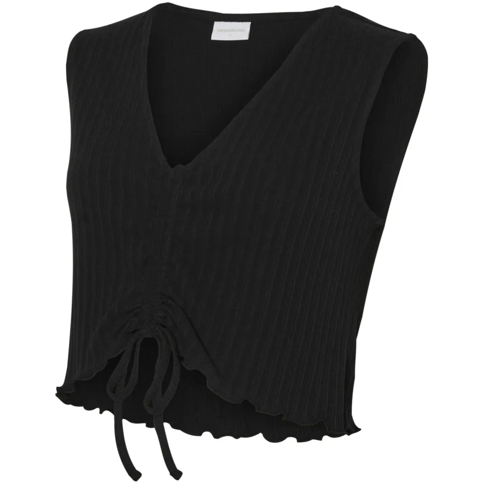 Mamalicious zwangerschaps cropped top zwart, foto 2