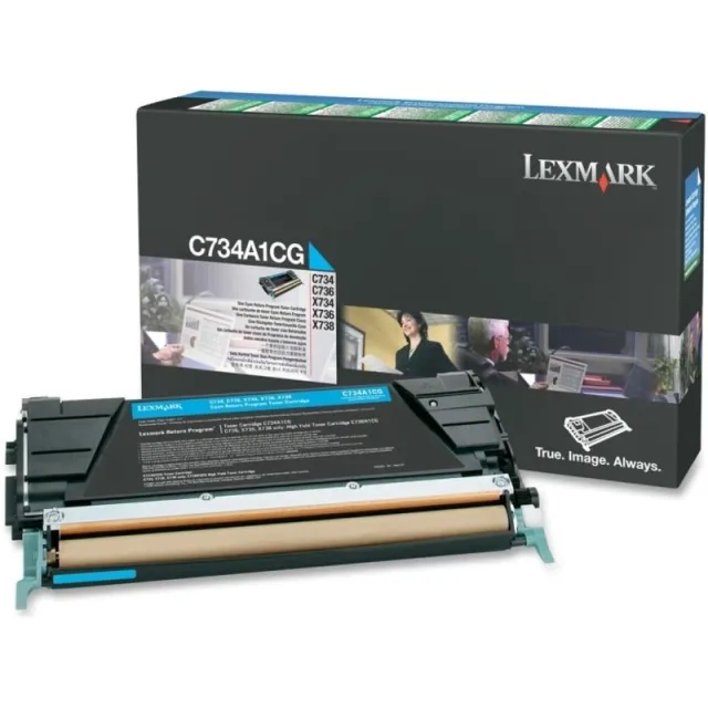 Lexmark C734A1CG Toner Cyaan