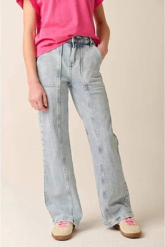 Tumble 'n Dry wide leg jeans light blue denim, foto 3