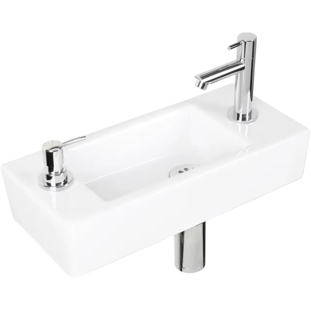 Differnz Fonteinset Differnz Sapon 44x18x9 cm Wit