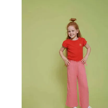 Jubel Salsa Sunset wide leg broek roze, foto 3