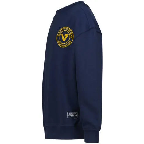 Vingino oversized sweater met backprint - donkerblauw Backprint, foto 3