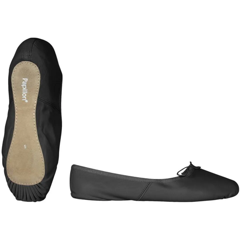 Papillon leren balletschoenen zwart, foto 7
