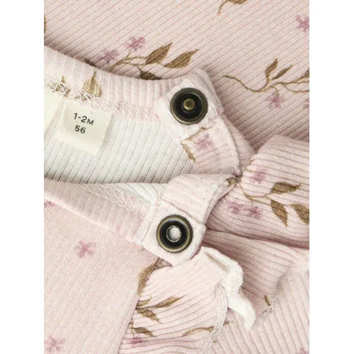 Lil' Atelier BABY romper met ruches en print - lila, foto 4