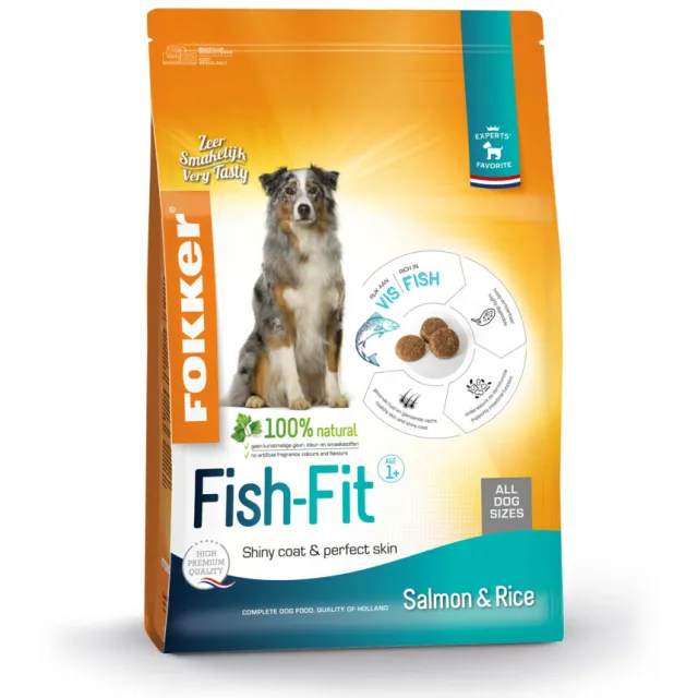 Fokker Fish-Fit zalm en rijst hondenvoer