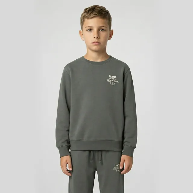 Cars sweater met backprint - antraciet