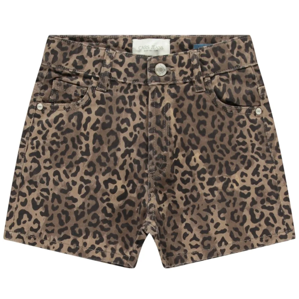Cars korte broek met panterprint bruin, foto 2