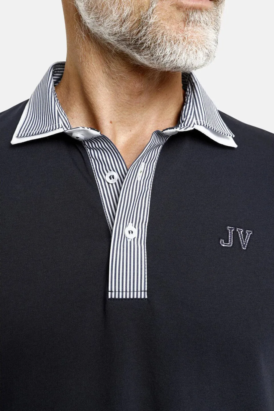Jan Vanderstorm polo DANHY Plus donkerblauw, foto 4