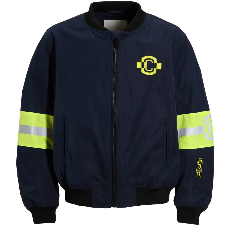 Coolcat Sam bomberjack donkerblauw blauw/geel, foto 2