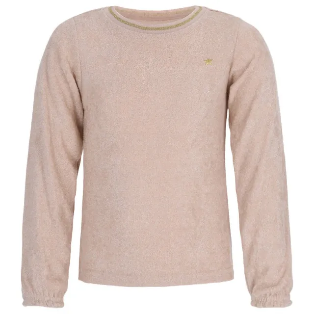 Like Flo getailleerde longsleeve met ruches crème, foto 2