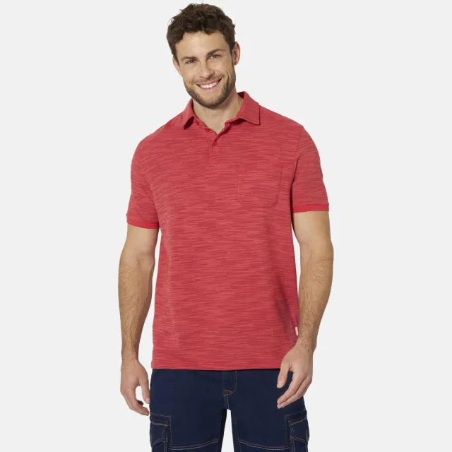 Babista KORLIN polo Plus Size +FIT Collectie - rood