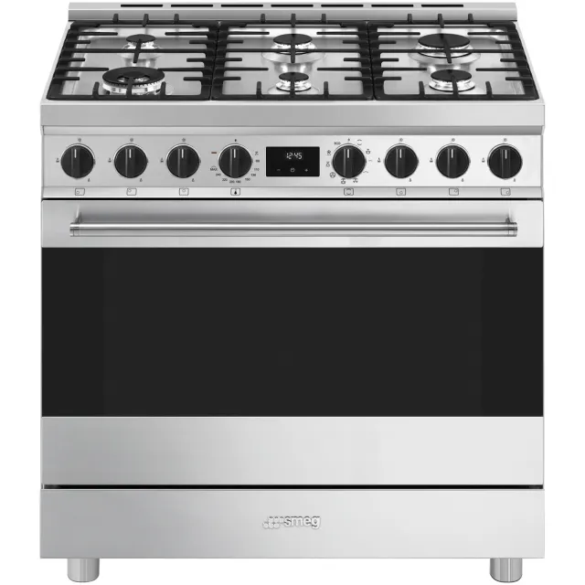 Smeg B91GMXNLK2 gasfornuis RVS