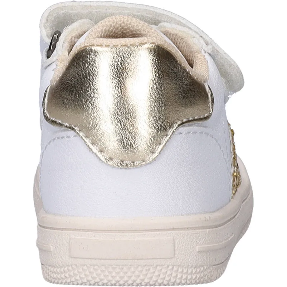 Nelson Kids leren sneakers wit/goud, foto 4