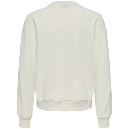 Only & Sons JUNIOR sweater met borduursels en tekst - ecru Printopdruk, foto 2