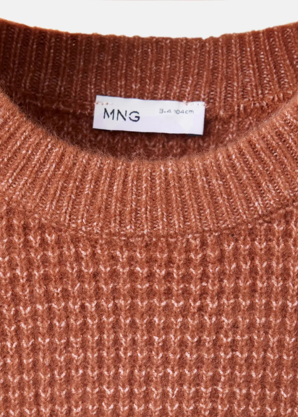 Mango Kids gebreide trui - middenoranje, foto 4