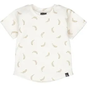 Babystyling baby T-shirt ecru lichtbruin Ecru/lichtbruin