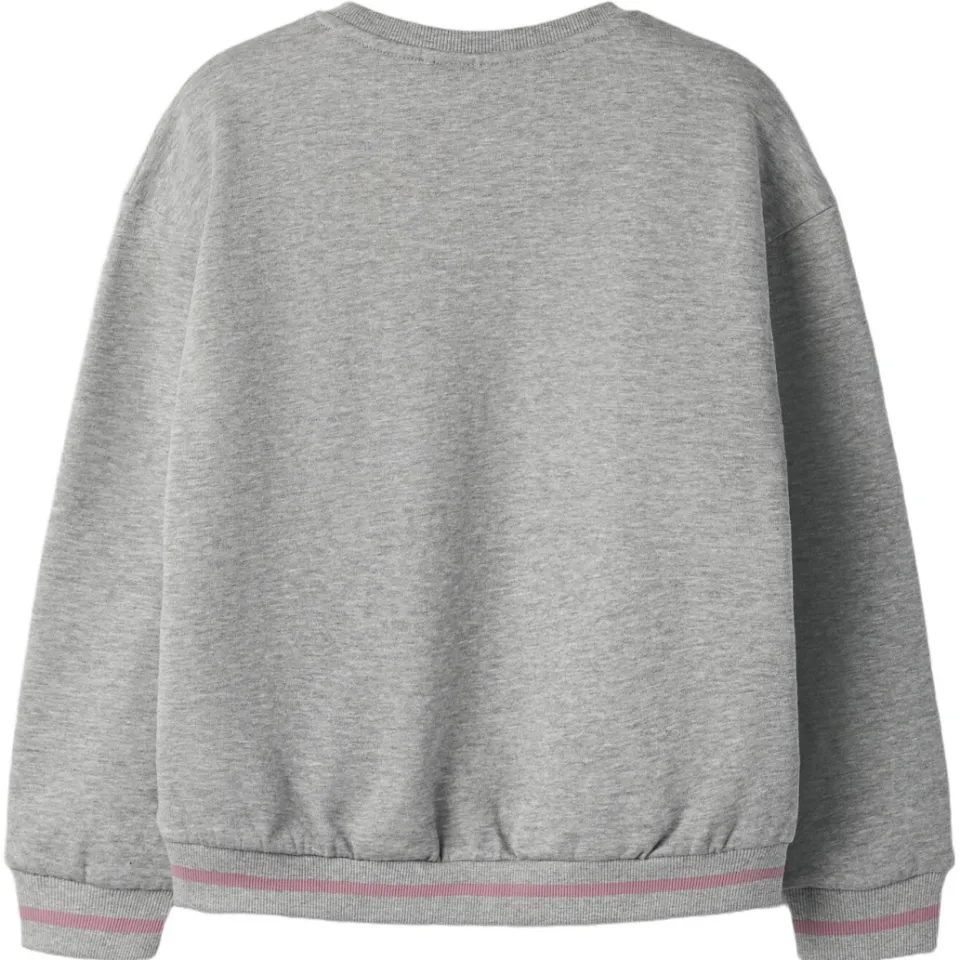 NAME IT KIDS sweater met tekst - grijs, foto 2