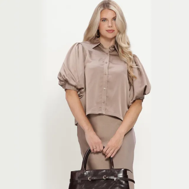 Notre-V Nv-inka blouse taupe