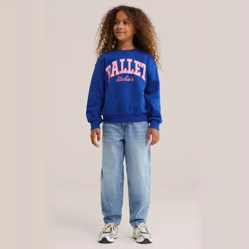 WE Fashion sweater met tekst - blauw, foto 3