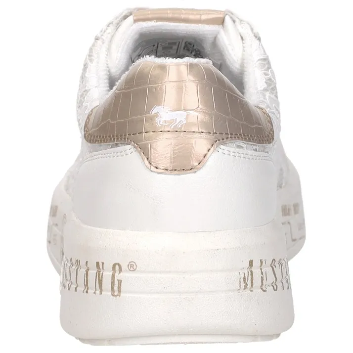 Mustang sneakers laag wit, foto 4