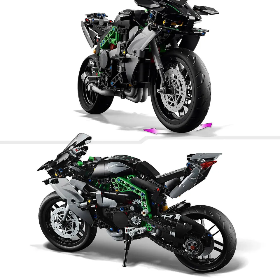 Lego Technic Kawasaki Ninja H2R motor Speelgoed Bouwpakket voor Kinderen en Tieners 42170 Kawasaki Ninja H2R motor 42170