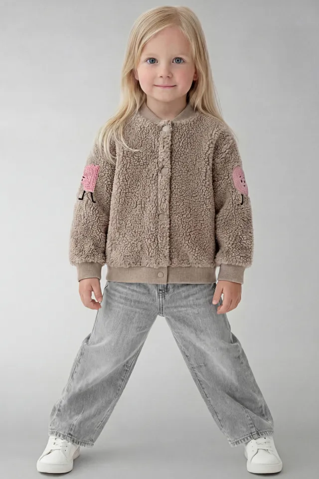 NAME IT MINI teddy baseballjack beige