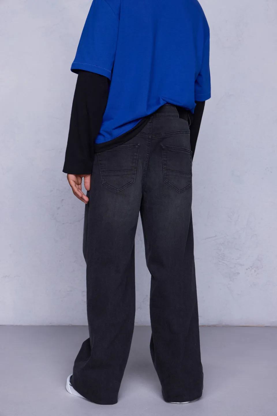 Coolcat Wide Leg Jeans Dominic Zwart, foto 5