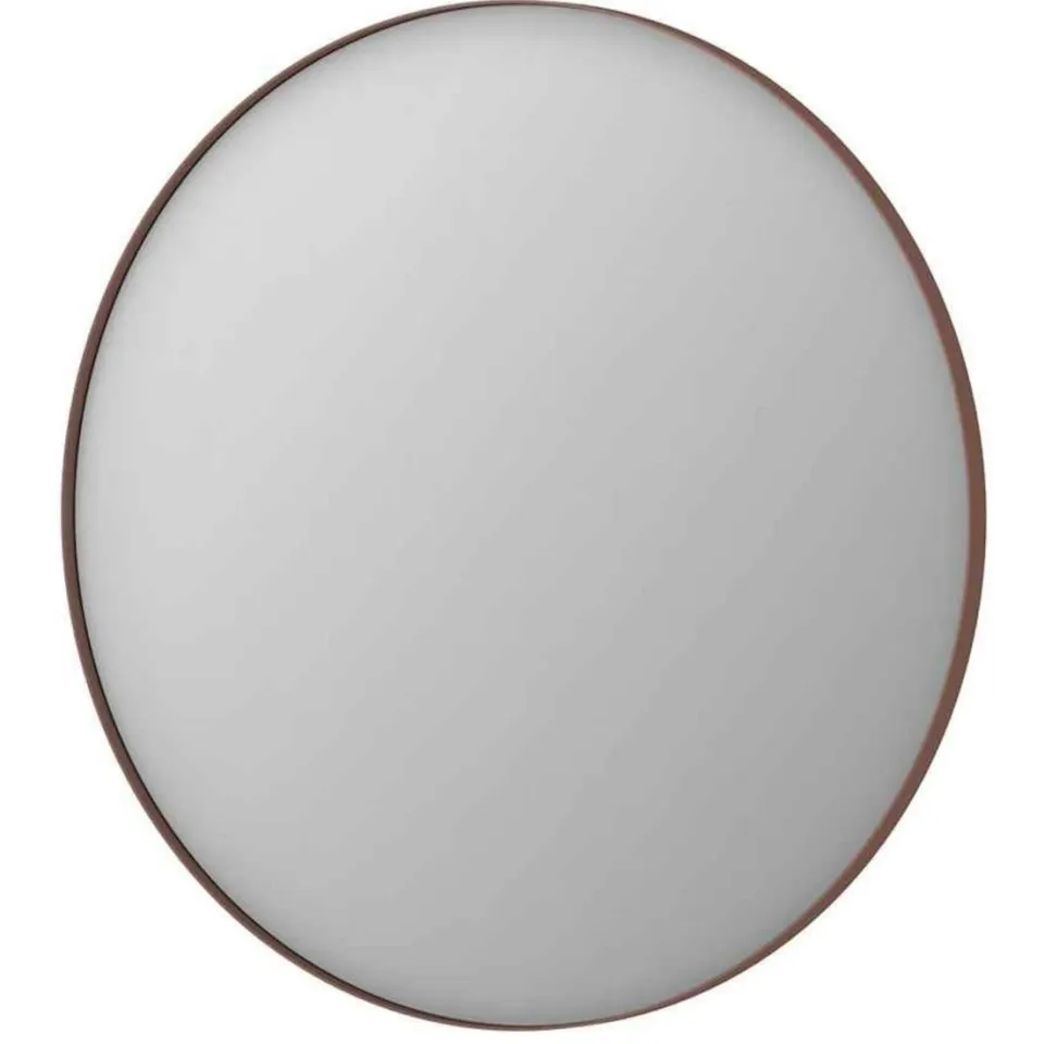 Ink SP15 Spiegel Rond Geborsteld Koper Aluminium Kader 100 x 3,5 cm