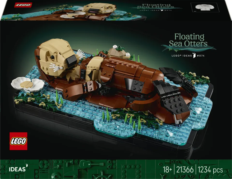 Lego IDEAS Drijvende Zeeotters Bouwpakket voor Volwassenen 21366, foto 5