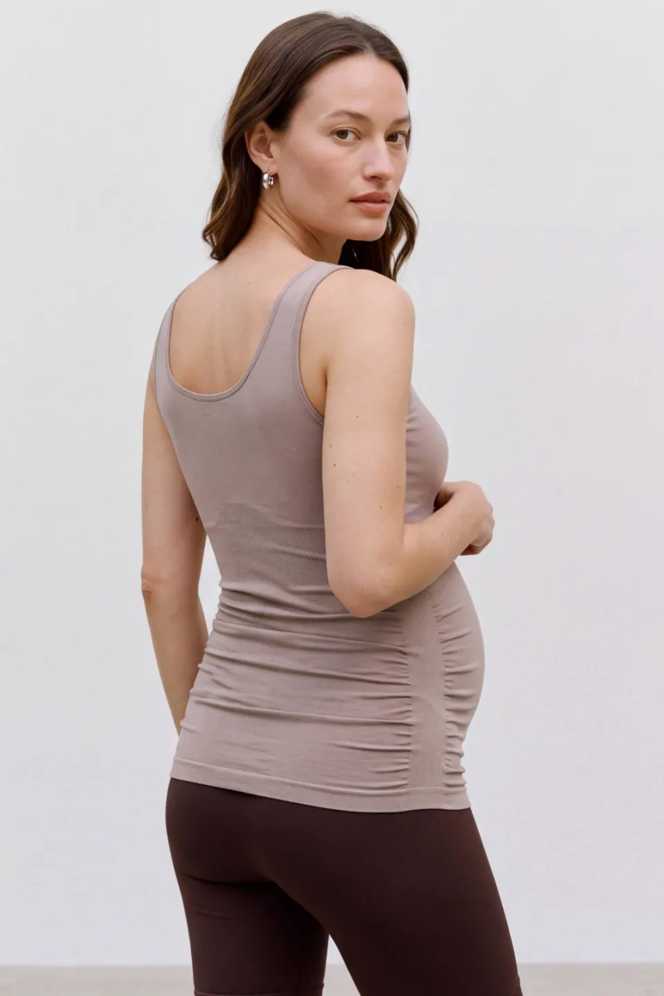 Mamalicious MLHEAL zwangerschapshemd taupe, foto 7
