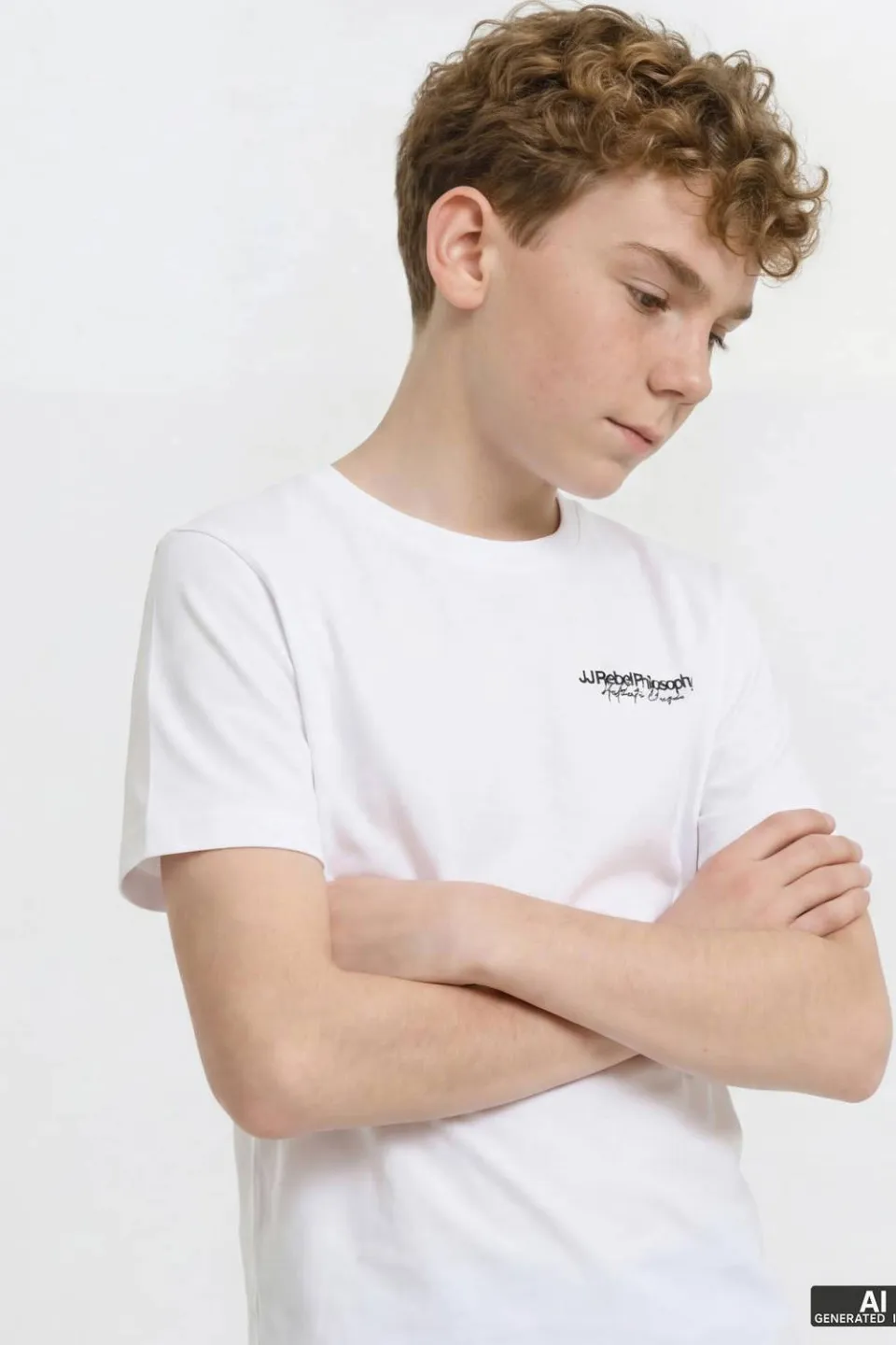 JJ Rebel T-shirt wit, foto 5