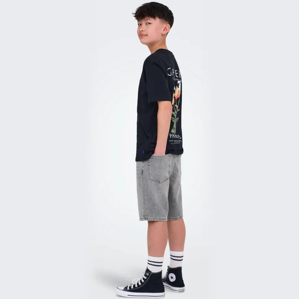 Only & Sons JUNIOR jeansshorts grijs denim, foto 6