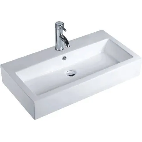 Wastafel Best Design Feel 80x44x15cm Keramiek Wit (met 1 kraangat), foto 2