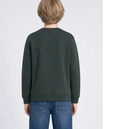 Petrol Industries rechtvallende sweater met print - donkergroen, foto 2