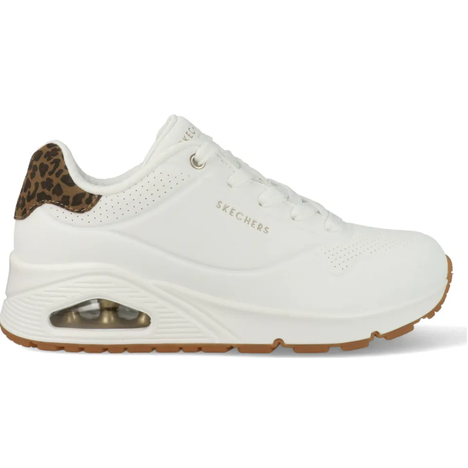 Skechers Uno Jungle Nite lage sneakers wit