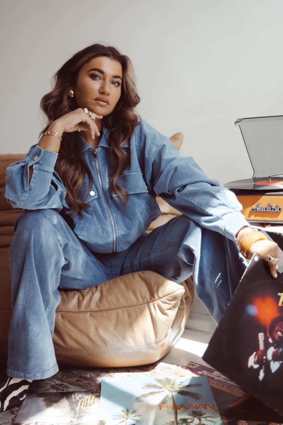 Studio AMAYA X Sofie Graafland straight leg broek - blauw, foto 2