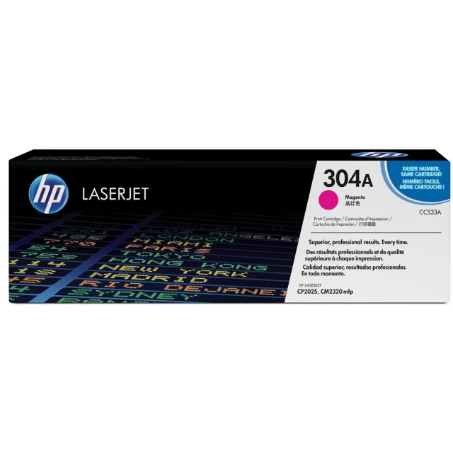 Hp Tonercartridge hp cc533a 304a rood Magenta