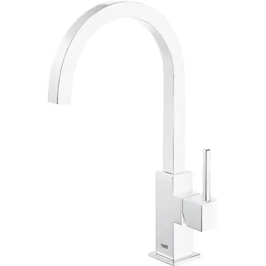Tres Keukenkraan Tres Cocina Gebogen Uitloop 20.5 cm Mat Wit
