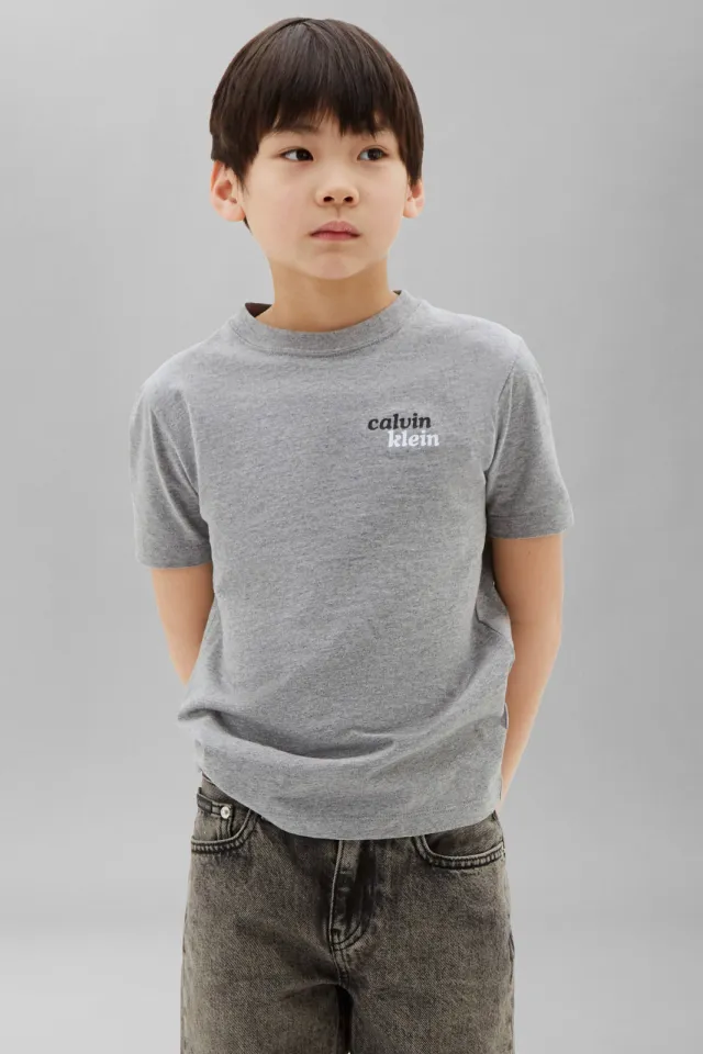 Calvin Klein t-shirt grijs melange