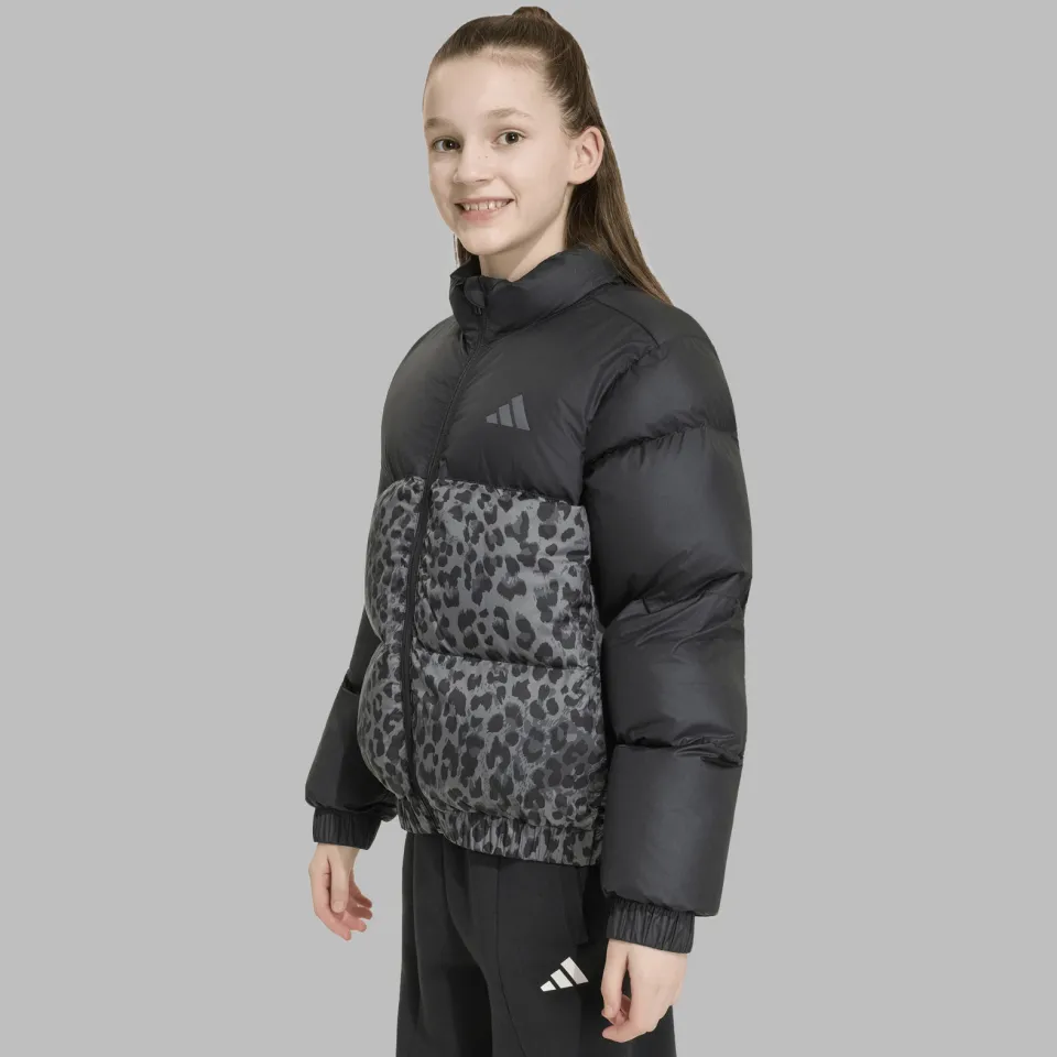 Adidas Sportswear gewatteerde jas zwart grijs, foto 3