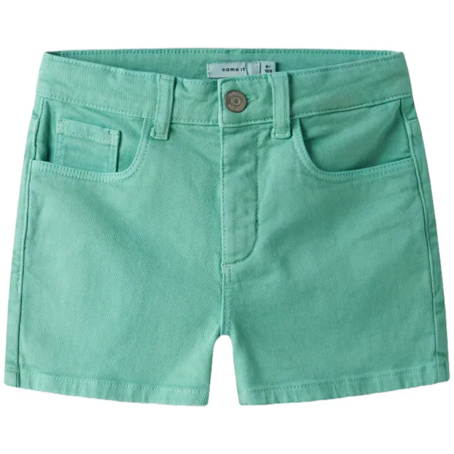 NAME IT korte broek zeegroen