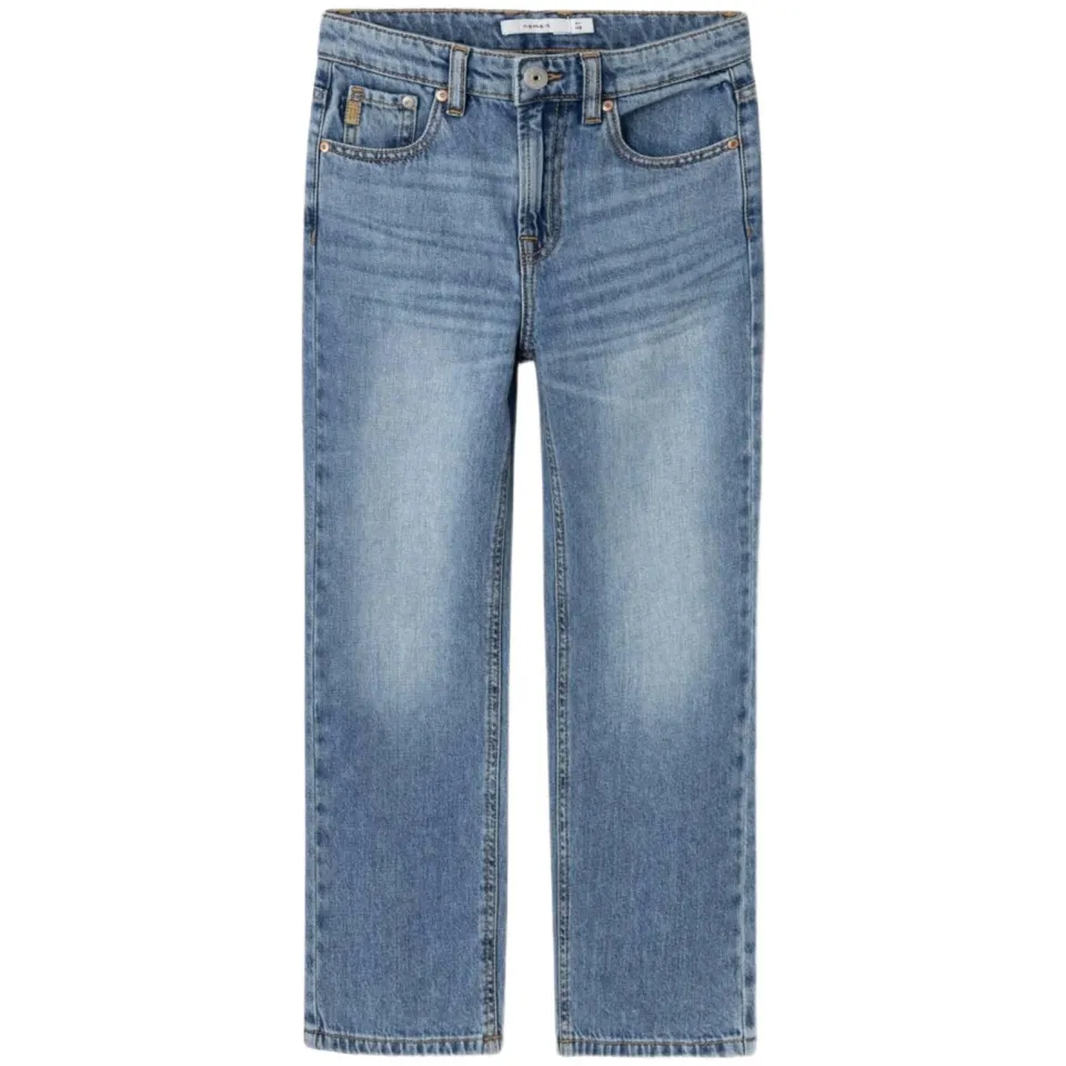 NAME IT KIDS straight fit jeans NKMRYAN medium blue denim, foto 2