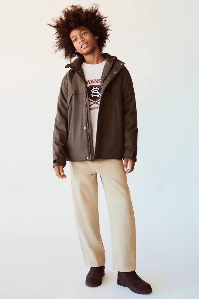 Mango Kids ballon barrel jeans - beige
