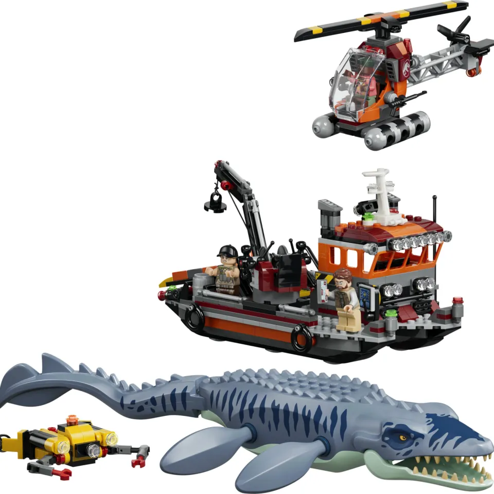 Lego Jurassic World Mosasaurus Bootaanval Dinosaurus Speelgoed 77983, foto 6