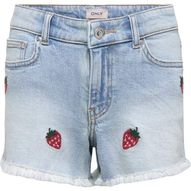 Only jeansshort lichtblauw Light blue denim