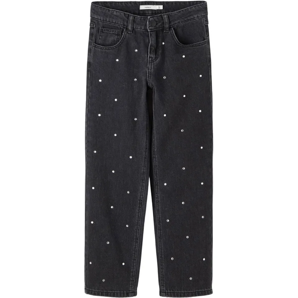 NAME IT straight fit jeans zwart, foto 3