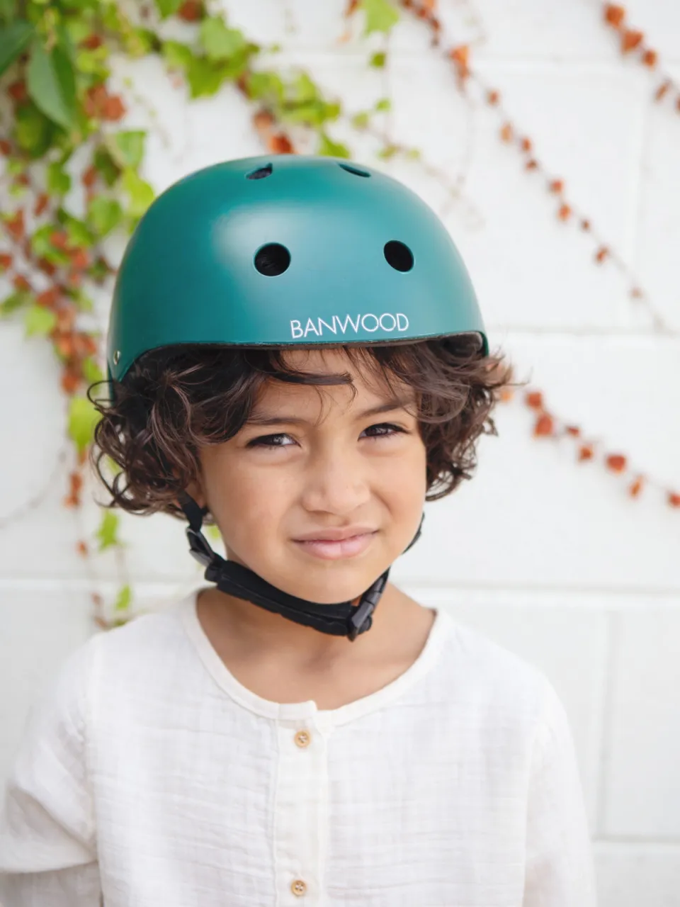 Banwood kinderfietshelm donkergroen groen, foto 2