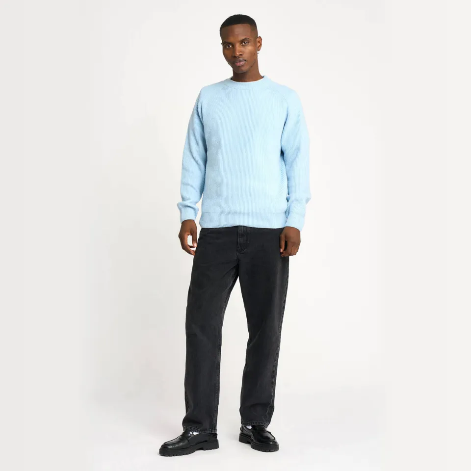 Resteröds regular fit gebreide trui - blauw, foto 3
